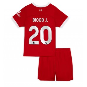 Liverpool Diogo Jota #20 Hemmaställ Barn 2023-24 Kortärmad (+ Korta byxor)